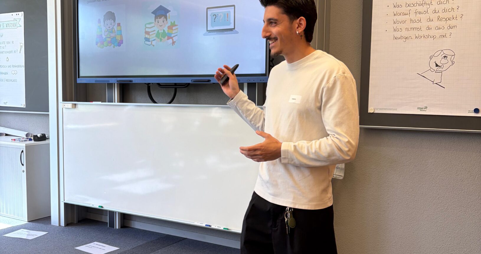 Fabiano beim Workshop KI-Verstehen